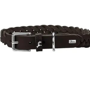 Top-Preis HUNTER Halsband Solid Education Special 50/S-M dunkelbraun